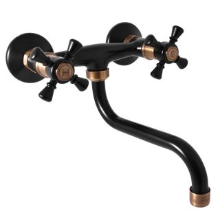 Смеситель для кухни Rav Slezak Morava Retro MK301.5/21CMATSM черный бронза